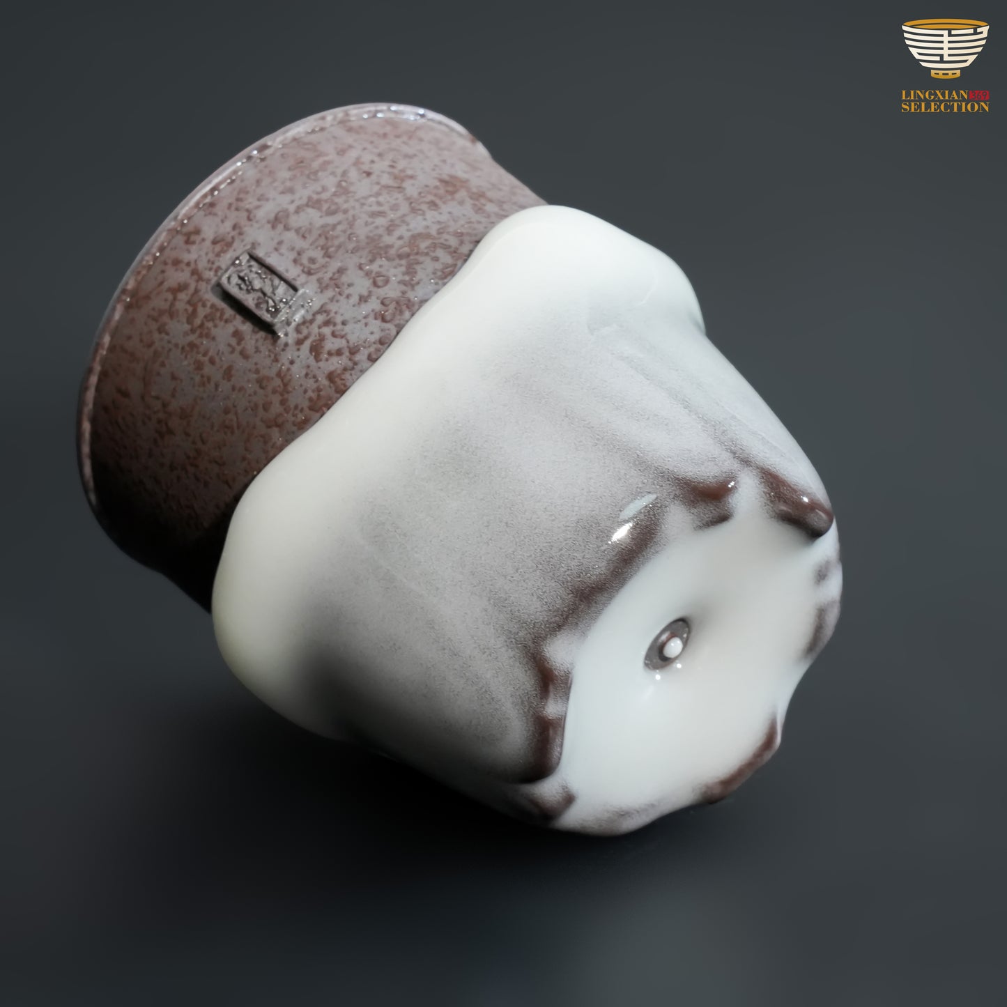 Wu Jun · Misty Mountain Midway｜Handmade Celadon Teacup｜Glaze Flow Aesthetics · Mountain-Inspired Form · Nature-Inspired Expression