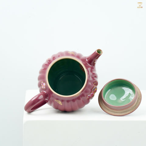 Celadon by Chen Huifang · Flying Wings Series Teaware  | Hand-Painted Butterfly Design Teapot | Elegant Gift for Women & Tea Gatherings
