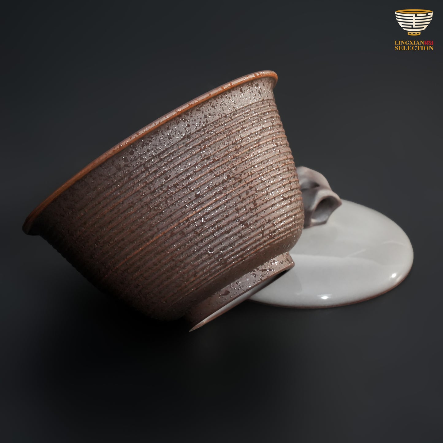 Wu Jun · “Nine Steady Points” Series Gaiwan – Stone Knob · Handcrafted Stability in Form