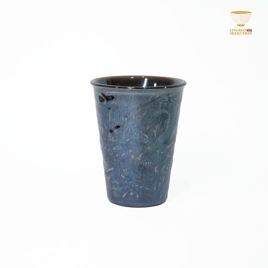 Bai Ding · Hidden Dragon Cola Cup | Flowing Iridescent Glaze · Subtle Majesty · Handcrafted Jian Ware Teaware