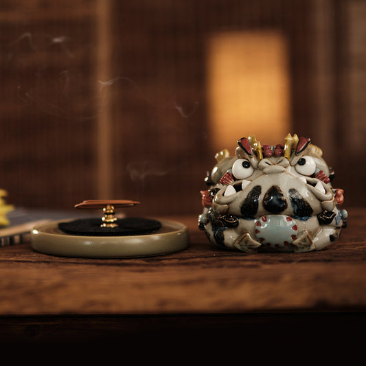 Handcrafted Jingdezhen Fortune Toad Incense Burner – Original Ceramic Design | Chinese Incense Art & Cultural Gift