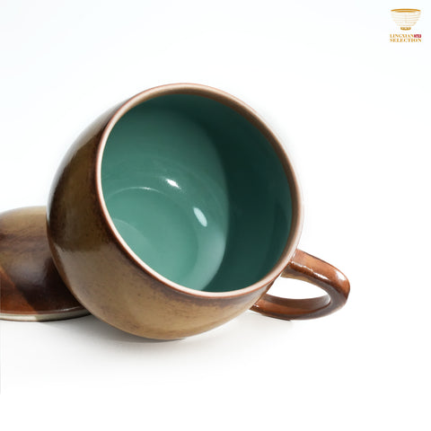 Jin Hongyang · Wood-Ash Glaze Mug Series｜High-Fired Wood Kiln · Handmade Ceramic Art · Unique Creative Design · Ideal for Daily Beverages