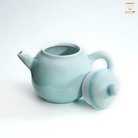 Jin Hongyang · Celadon Pink Blue Series Teapot｜Velvety Glaze · Handcrafted Form · Minimalist Silhouette · An Elegant Choice for Everyday Brewing