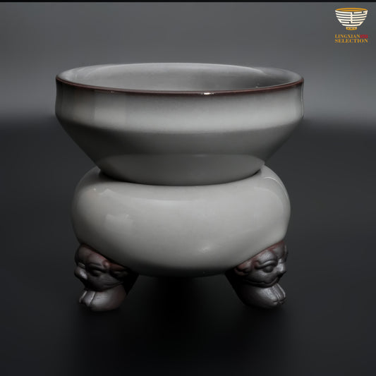 Wu Jun · Beast-Foot Tea Filter – A Tripod of Elegance and Power