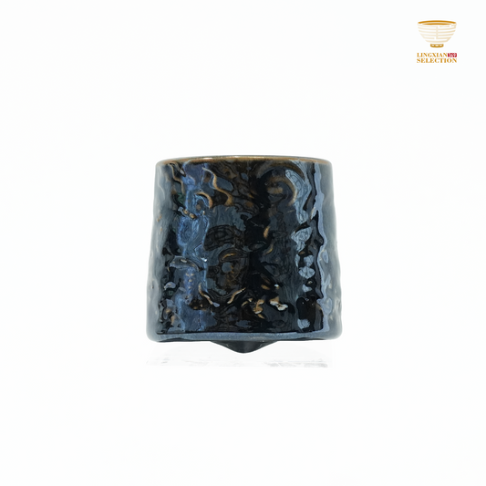 Bai Ding · Hidden Dragon Spinning Cup | Flowing Iridescent Glaze · Subtle Majesty · Handcrafted Jian Ware Teaware