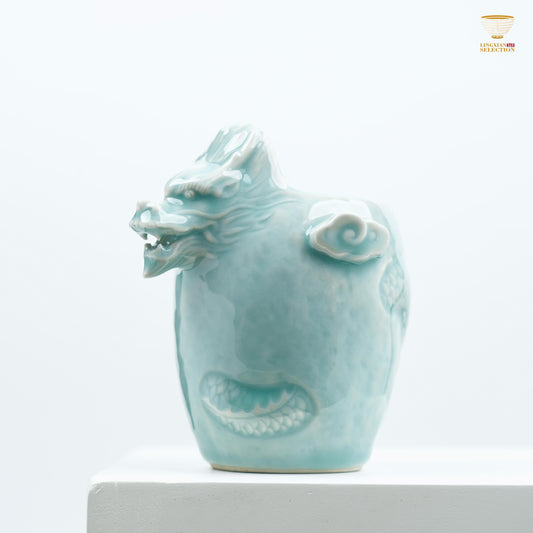 【Celadon Dragon Spout Fair Cup From Lei Huixian】 Dragon Spout Fair Cup – Handcrafted Tea Pitcher with Sculpted Dragon Head | 3 Variants incl. Stunning Wood-Fired Finish