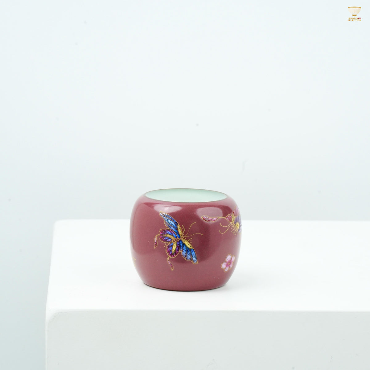Celadon by Chen Huifang · Flying Wings Series Teaware  | Hand-Painted Butterfly Design Lid-holder| Elegant Gift for Women & Tea Gatherings