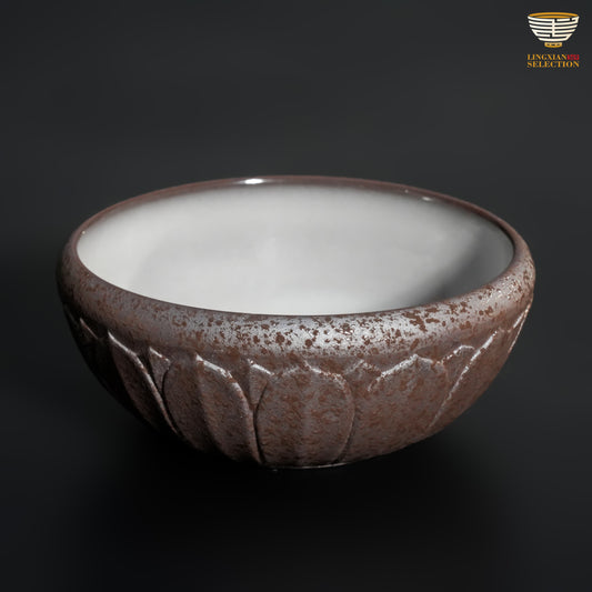 Wu Jun · Bowl Lotus Series Master Cup｜Lotus Shell Exterior, Jade-Like Interior, Embodying the Essence of Eastern Tea Culture