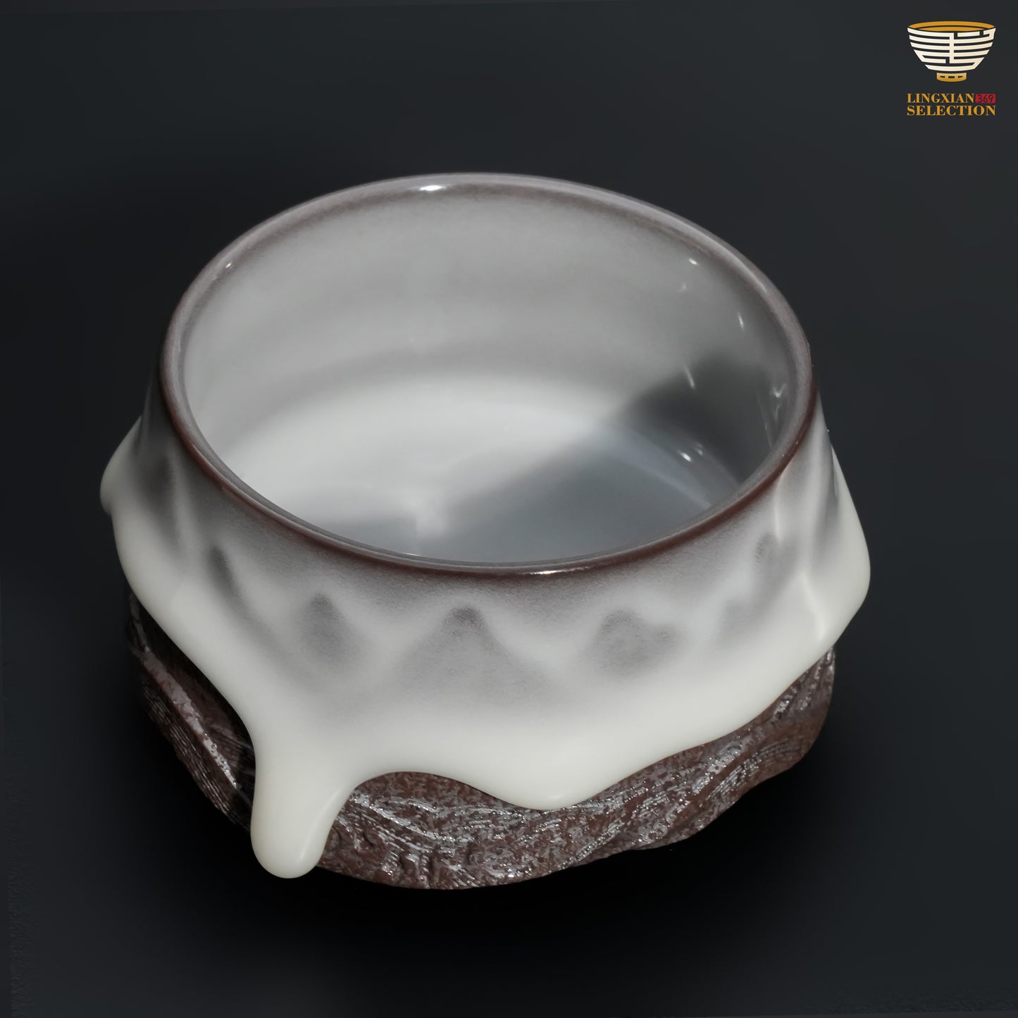 Wu Jun · Snowy Peaks & Rivers Series Teacup｜Handcrafted Art Reflecting the Mountains of the Plateau