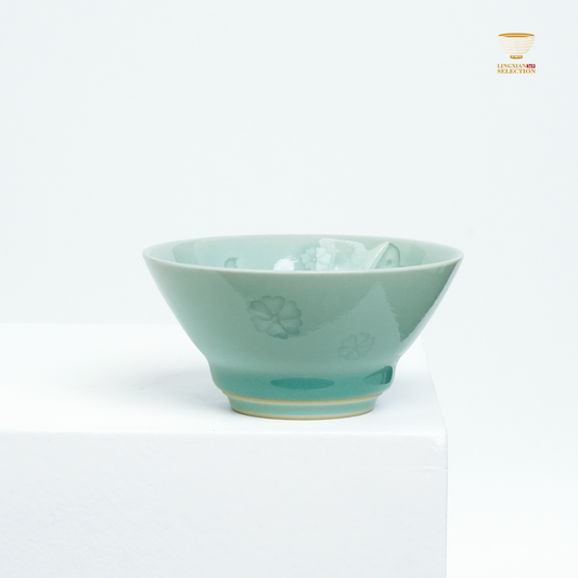 【Longquan Celadon by Liao Xinliang · Butterfly Teacup｜A Masterpiece of Craftsmanship & Tea Aesthetic Collection】