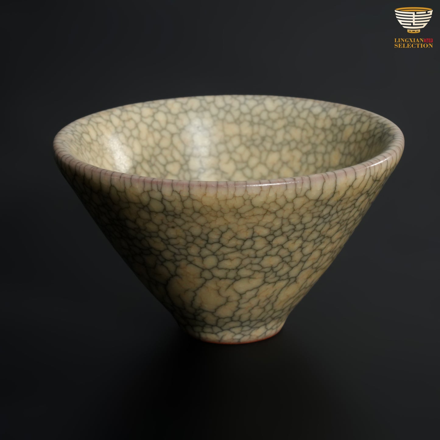 Wu Jun · Legacy Ge Kiln Tea Cup Series｜Reviving Song Dynasty Aesthetics｜Purple Rim, Iron Foot, Timeless Elegance