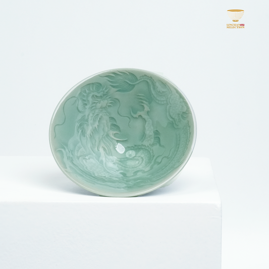 【Longquan Celadon by Liao Xinliang · Dragon Teacup  ｜A Masterpiece of Craftsmanship & Tea Aesthetic Collection】