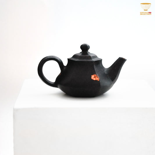 【Hunan An Hua Tillite Stone Hexagonal Teapot】 Glacial Rock Teapot ｜Hand-Carved Natural Stone｜Water Purification Effect｜Translucent Texture｜Oriental Tea Aesthetic