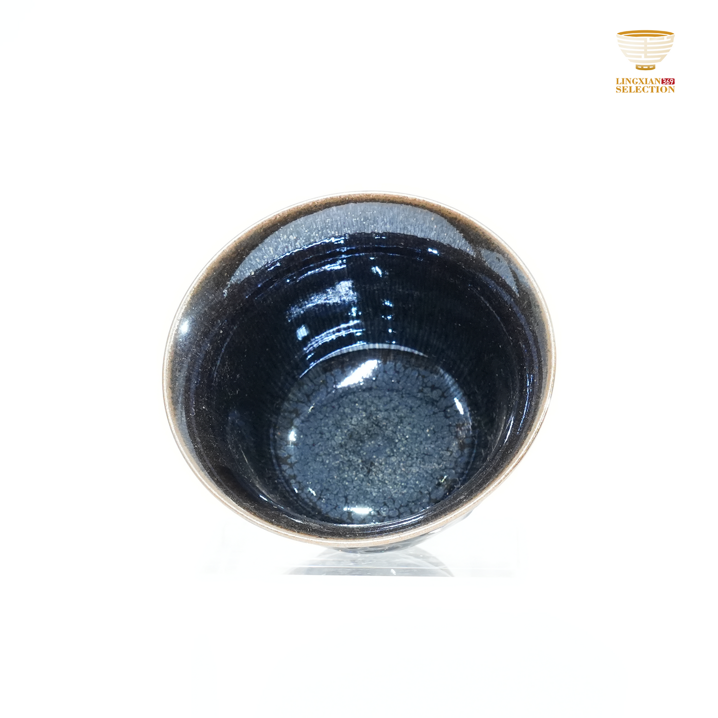 Bai Ding · Hidden Dragon Three Pieces Gaiwan | Flowing Iridescent Glaze · Subtle Majesty · Handcrafted Jian Ware Teaware