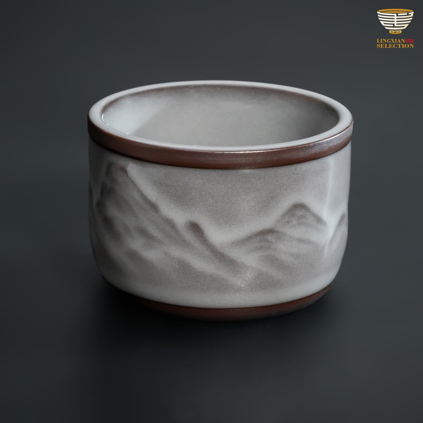 Wu Jun · “Snow-Covered Hills” Teacup｜Whispers of Winter Mountains in a Single Cup