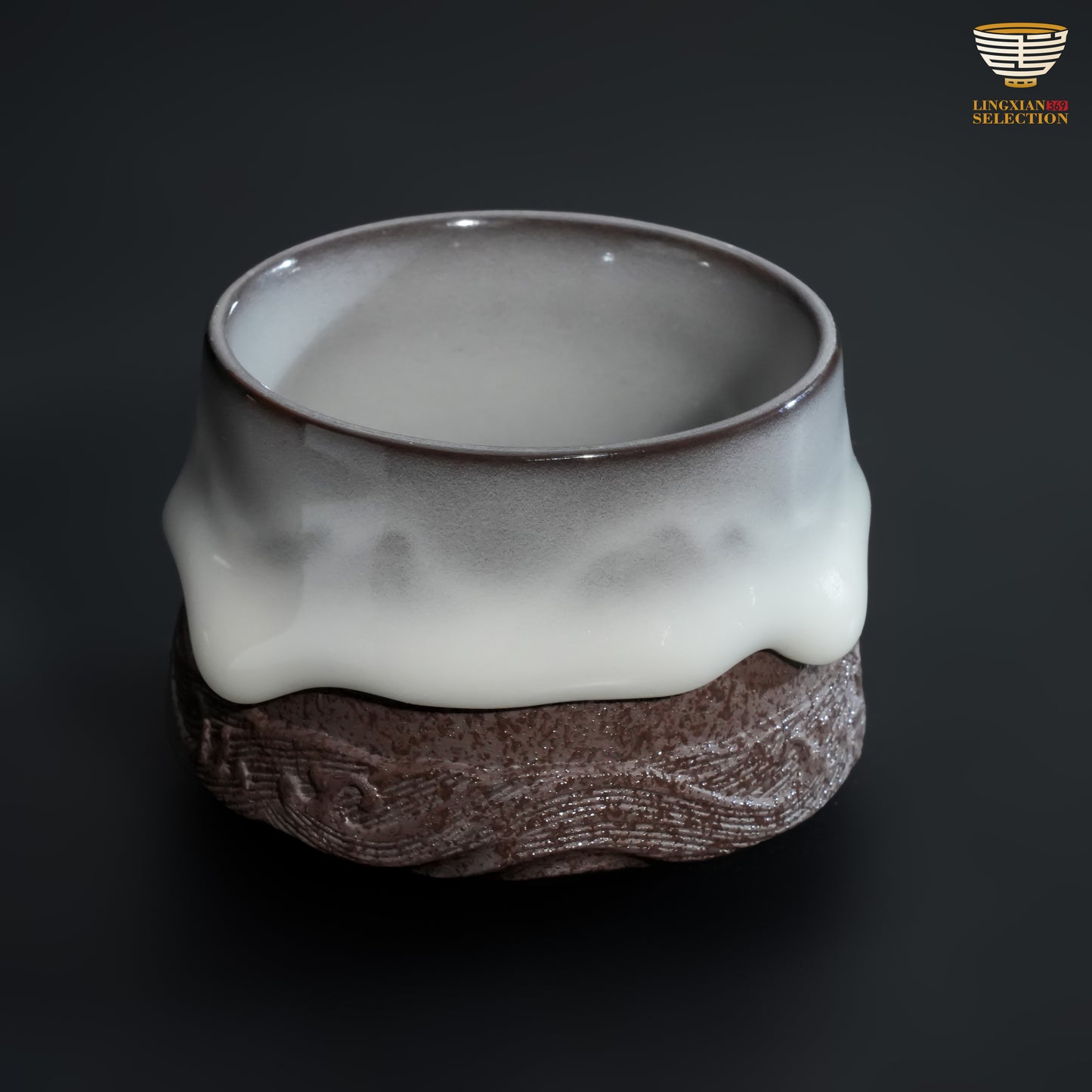 Wu Jun · Snowy Peaks & Rivers Series Teacup｜Handcrafted Art Reflecting the Mountains of the Plateau
