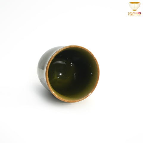 Jin Hongyang · Plum-Green Series Teacup｜Elegant Official Glaze · Handcrafted Artistry · Timeless Heritage Revived · A Curated Choice for the Tea Table