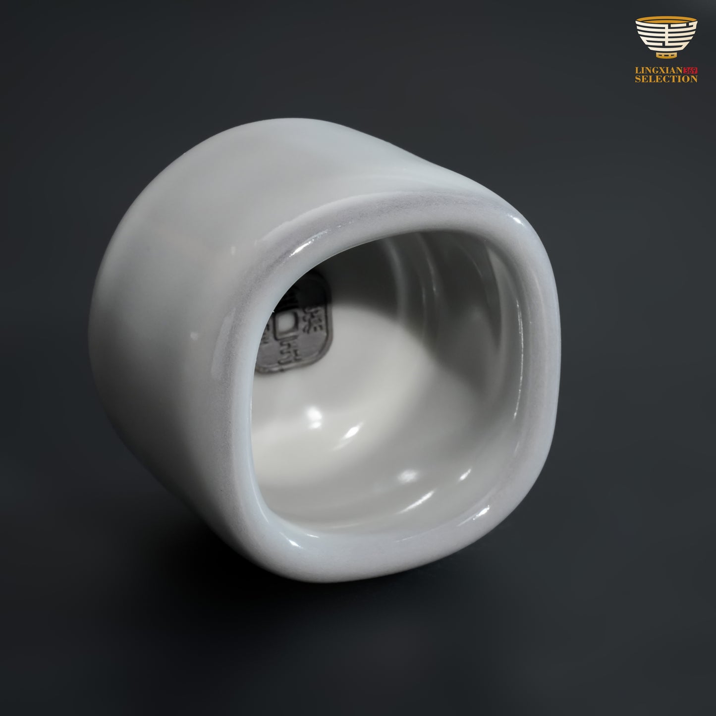 Wu Jun · Square Cup of Fortune & Jade｜A Sculpted Vessel of Elegance and Auspice