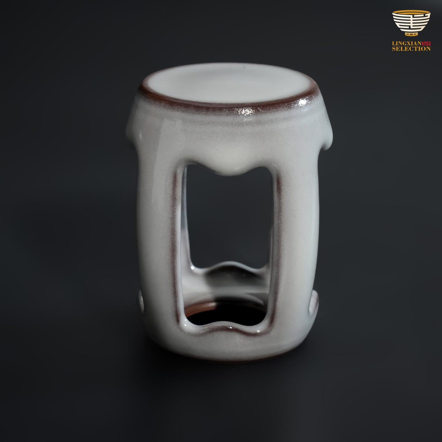 Wu Jun · Drum-Stool Lid Holder & Taihu Rock Lid Holder｜Tea Table Essentials with Sculptural Elegance
