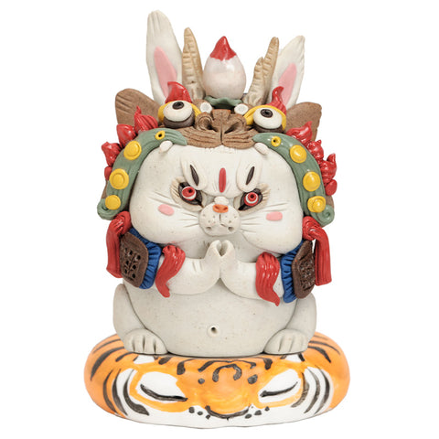 Chinese Intangible Cultural Heritage – Moon Palace Fairy “Rabbit Duner” Figurine | Rabbit Deity Tea Pet & Incense Holder | Traditional Chinese Tea Culture Gift