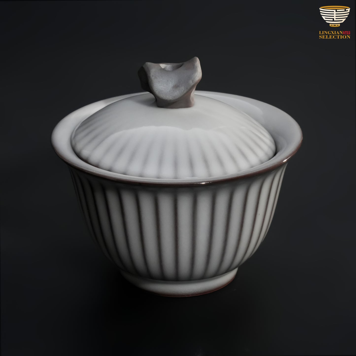 Wu Jun · “Nine Steady Points” Series Gaiwan – Stone Knob · Handcrafted Stability in Form