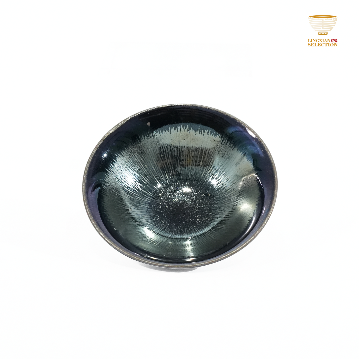 Bai Ding · Water Sprout Bamboo Hat Cup | Fluid Grace · Luminous Glaze Fire · Handcrafted Jian Ware Teacup