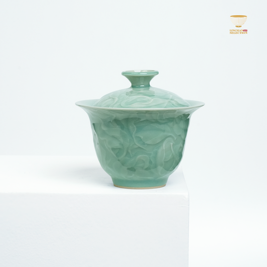 【Longquan Celadon by Liao Xinliang · Qian Ye Gaiwan Series｜A Masterpiece of Craftsmanship & Tea Aesthetic Collection】