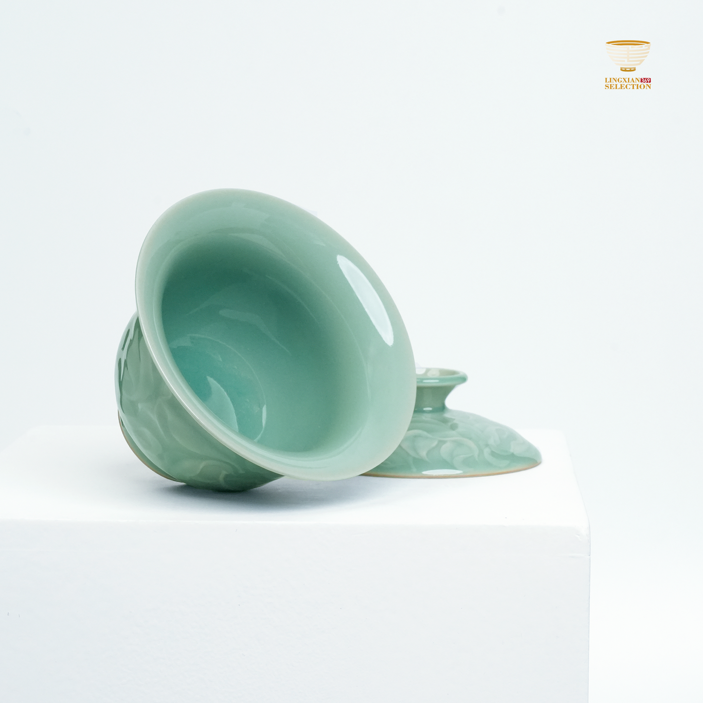 【Longquan Celadon by Liao Xinliang · Qian Ye Gaiwan Series｜A Masterpiece of Craftsmanship & Tea Aesthetic Collection】