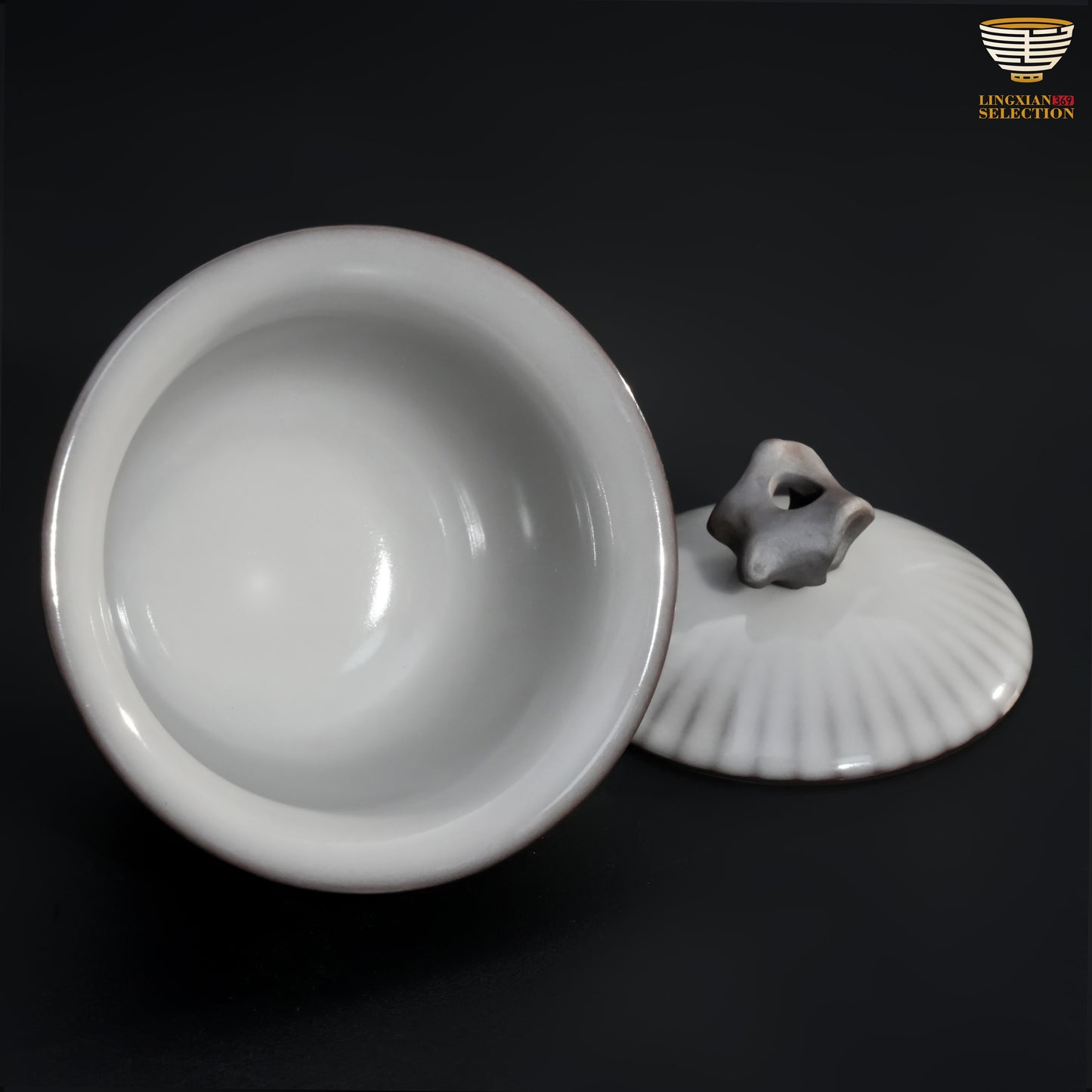 Wu Jun · “Nine Steady Points” Series Gaiwan – Stone Knob · Handcrafted Stability in Form