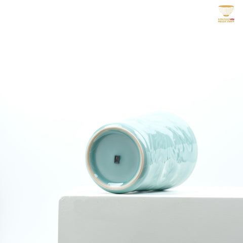 Celadon Dragon & Phoenix Embossed Cola Cup From Lei Huixian | Longquan High-Fired Porcelain | Ideal for Gift & Collectors