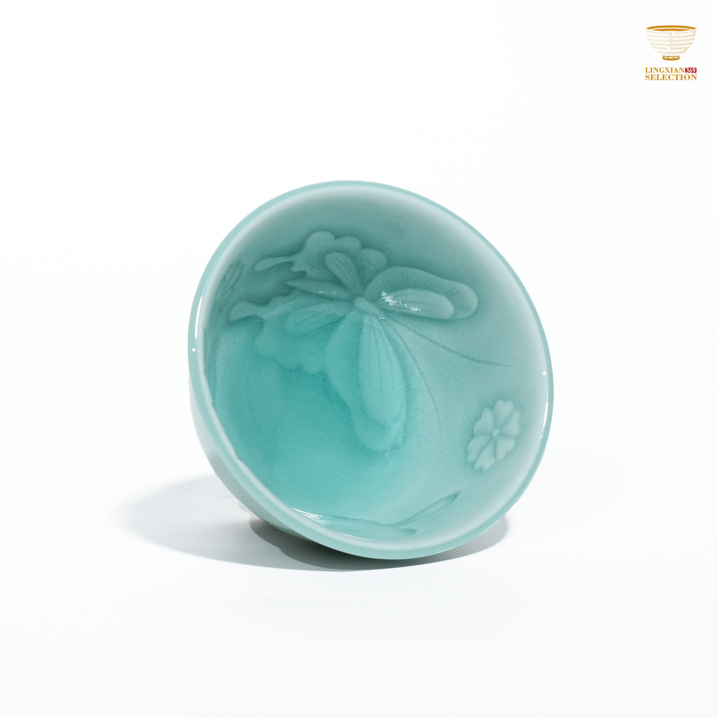 【Longquan Celadon by Liao Xinliang · Butterfly Teacup｜A Masterpiece of Craftsmanship & Tea Aesthetic Collection】