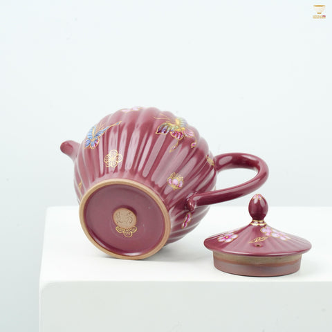 Celadon by Chen Huifang · Flying Wings Series Teaware  | Hand-Painted Butterfly Design Teapot | Elegant Gift for Women & Tea Gatherings