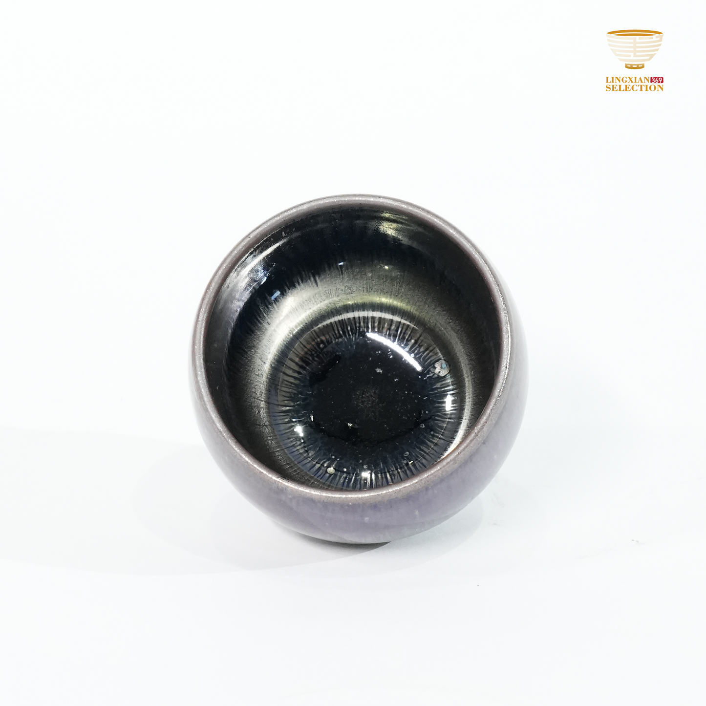 Bai Ding · Water Sprout Hand-Held Cup | Fluid Grace · Luminous Glaze Fire · Handcrafted Jian Ware Teacup