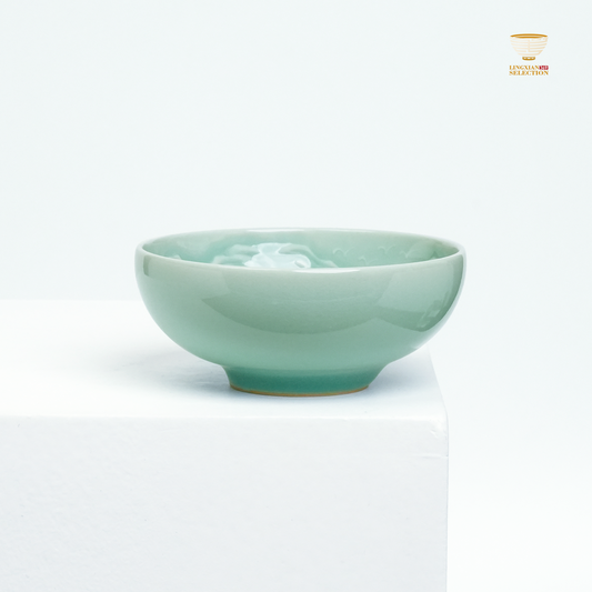 【Longquan Celadon by Liao Xinliang · layers of mountains and rivers Teacup  ｜A Masterpiece of Craftsmanship & Tea Aesthetic Collection】