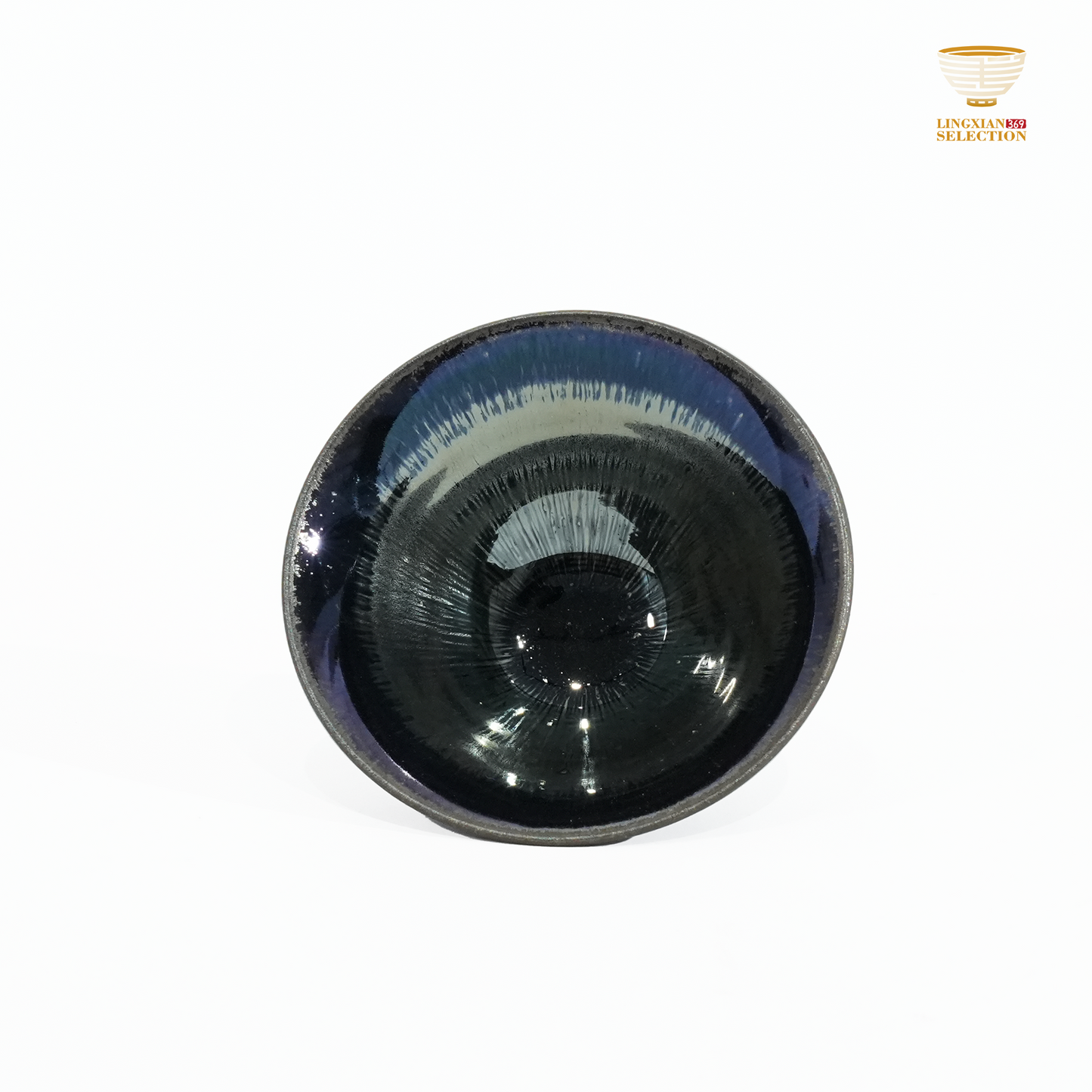 Bai Ding · Water Sprout Goblet Cup| Fluid Grace · Luminous Glaze Fire · Handcrafted Jian Ware Teacup