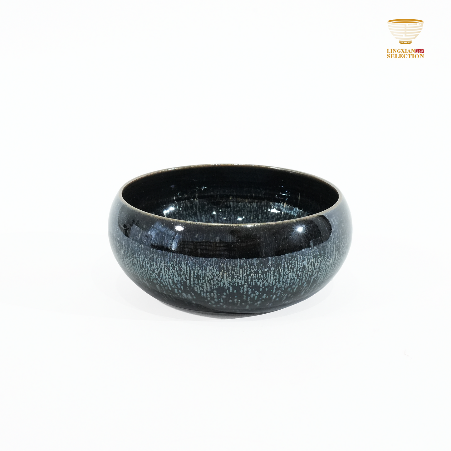 Bai Ding · Latent Grain Pu’er Cup | Tranquil Elegance · Handcrafted Jianzhan Teacup