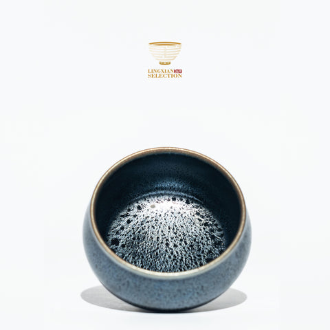 Huang Changfa Master “Que Yu” collection teacup blue Jianzhan teacup