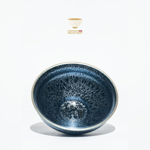 Huang Changfa Master “Que Yu” collection teacup blue Jianzhan teacup