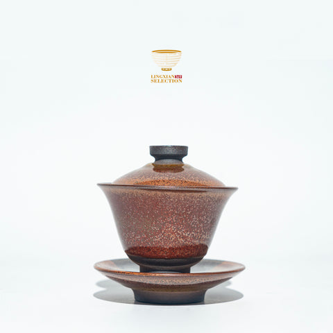 Zhou Jiayong Forbidden City red Gaiwan