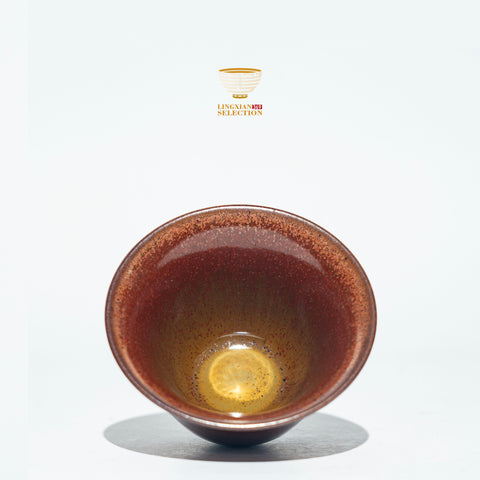 Zhou Jiayong Forbidden City red Gaiwan