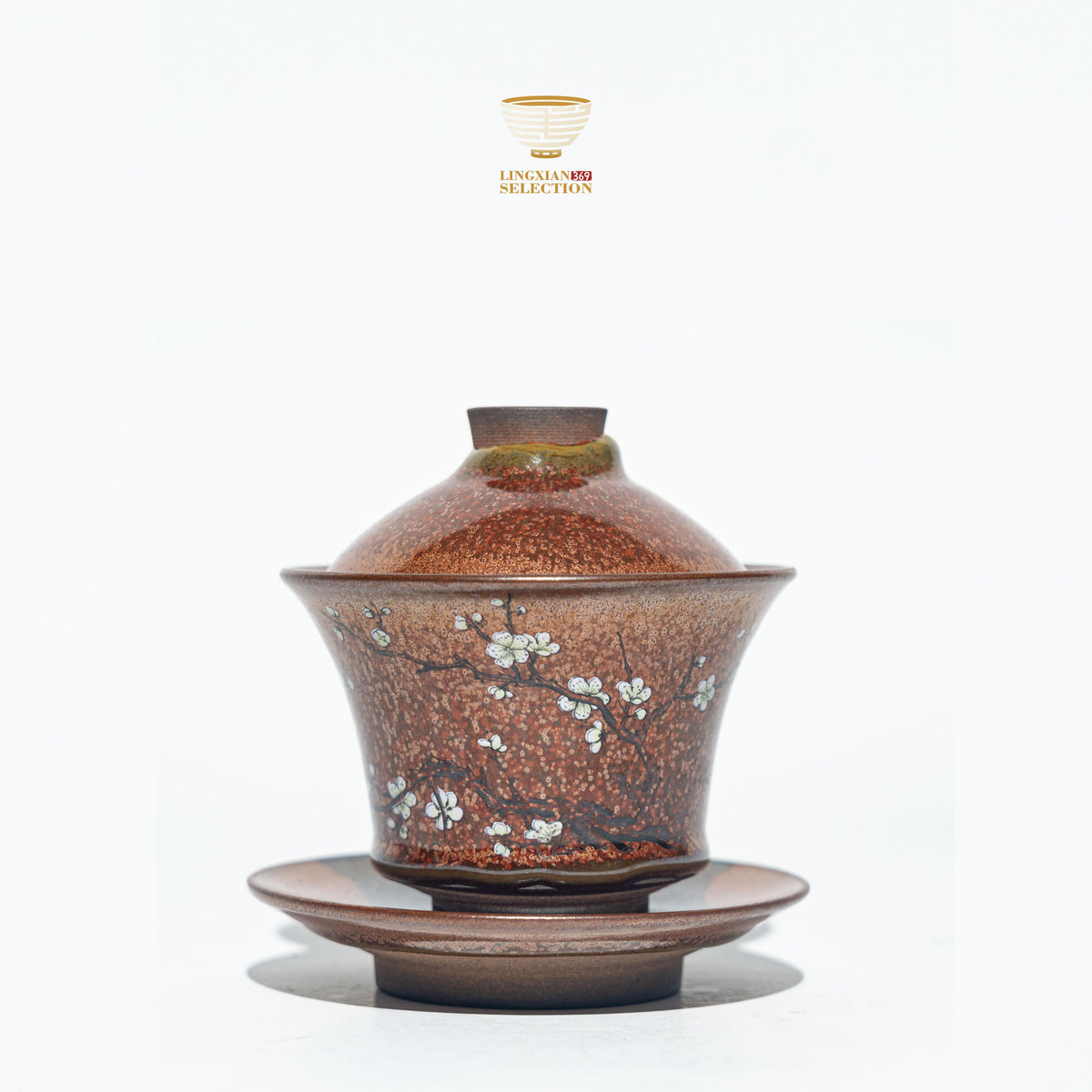 Zhou Jiayong Forbidden City red Sakura Gaiwan