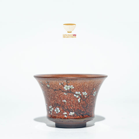 Zhou Jiayong Forbidden City red Sakura Gaiwan