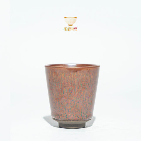 Zhang Jiahua Halo Glaze Oil-Drop Glaze Hand-grip shape teacup