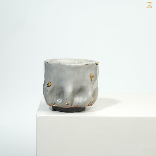 Gao Yue · Shino Ware Hand-Pinched Teacup｜Wabi-Sabi Style · Artisan Shape · Natural Texture · Unique Aesthetic