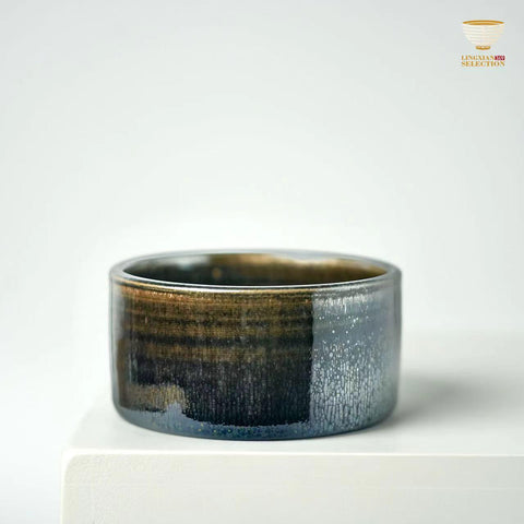 【Latent Grain Minimalist Jian Zhan Tea Cup BaiDing Animal Teacup 】Yohen Glaze with Zen Aesthetic｜Handcrafted Gift for Tea Lovers