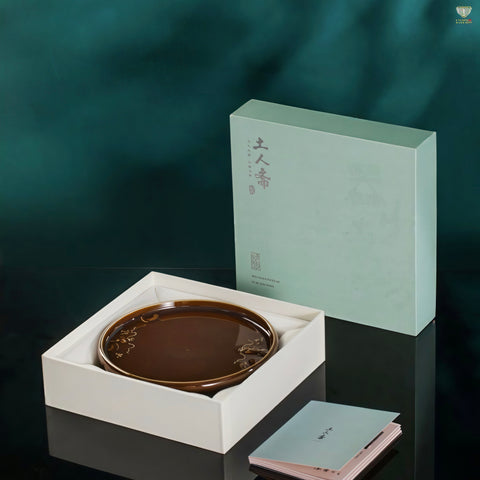 Cloud-Rise Dragon Gallop" Celadon Teapot Holder｜Handcrafted by Tu Renzhai · Carved Dragon Motif · Classical Elegance for the Modern Tea Table
