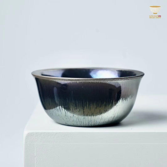 Baiding “Tender Sprout” Chicken Cup | Jian Zhan Teacup · Handcrafted Pottery · Smooth & Elegant Finish · Collectible Artisan Piece