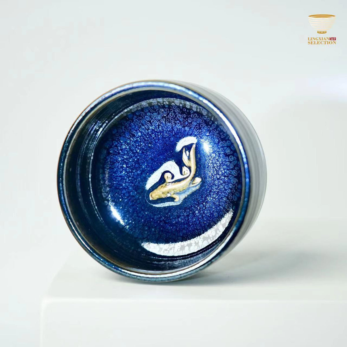 【Latent Grain Minimalist Jian Zhan Tea Cup BaiDing Animal Teacup 】Yohen Glaze with Zen Aesthetic｜Handcrafted Gift for Tea Lovers
