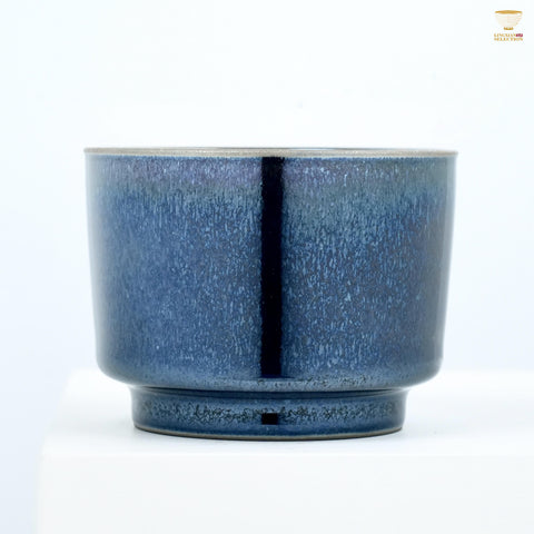 Bai Ding Horizon shape Jianzhan Teacup | Handcrafted Tea Cup｜Whiskey Cup | Kongfu Teaware Inspired by Song Dynasty