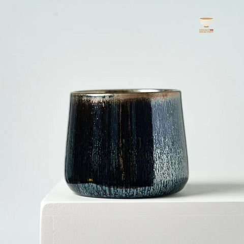 Bai Ding Water Sprout & Latent Grain Spinning Teacup | Whiskey Cup｜Master Cup with Swivel Base | Handcrafted Chinese Gongfu Teaware